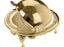 كوين آن سكرية دائري مطلي ذهبي بطبق زجاج وغطاء - 4-6500-2