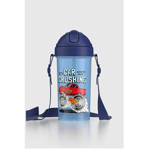 رينجا زجاجة مياة بشفاطة 415 مل بلاستيك سيارة ازرق - 912146B