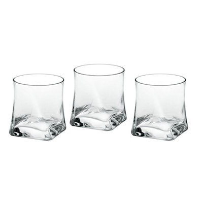بورجونوفو طقم 3 أكواب زجاج (350مل) شفاف - 10382