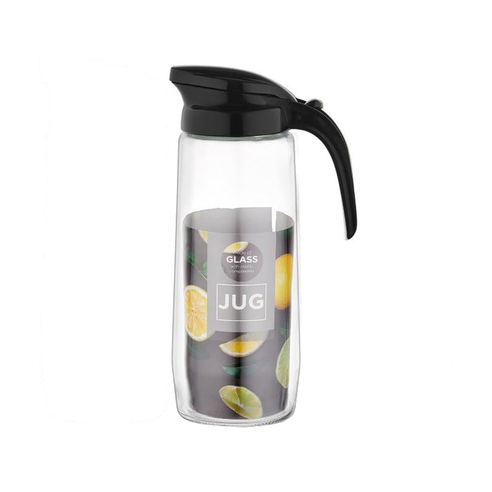 رينجا شفشق بيد وغطاء  ( 1.5 لتر ) زجاج اسود - 111020BL