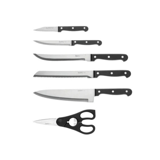 بيرج هوف اسينشيالز طقم سكاكين مطبخ 7 قطع استانليس استيل اسود - 1307025