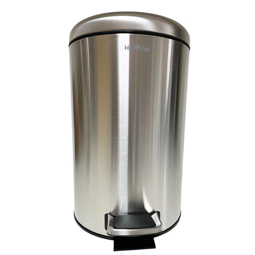 هومفل سلة مهملات بدواسة 20 لتر استانلس ستيل دائرية فضى - 85389-U002A