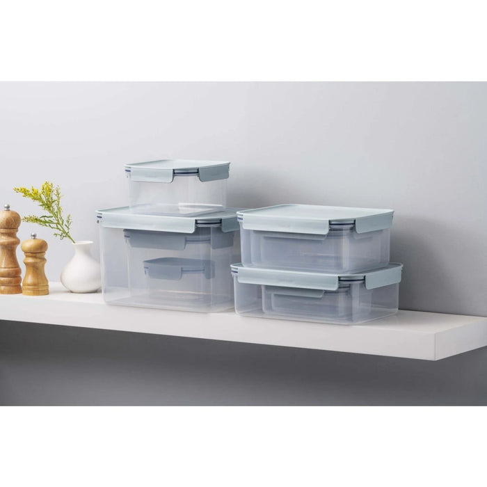 لوك اند لوك كلاسيك بلس علبة مستطيلة ( 420 مل ) بلاستيك ازرق  - HPL413M