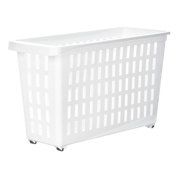 جوندول منظم تخزين بعجل 17.5 *46.5 *26.5 سم بلاستيك ابيض - G-327