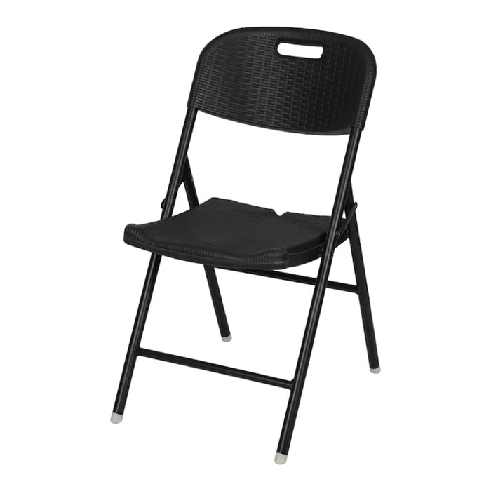 كرسي قابل للطي ( 57* 46* 83 سم ) بلاستيك أسود - HY-Y56TB