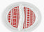 روزا سيرفيس تقديم مقسم 2 دائرى بورسلين احمر- 8990452