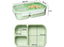 لوك اند لوك علبة بلاستيك مقسمة 980 مل اخضر - HPL781M