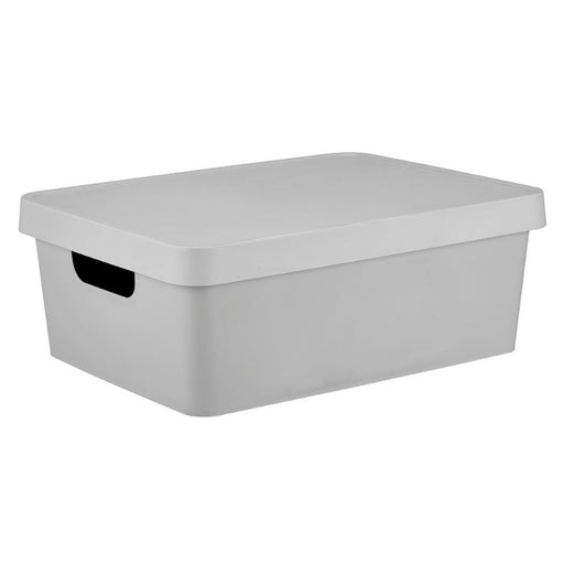 جوندول علبة تخزين 11 لتر بلاستيك رمادى - G-641