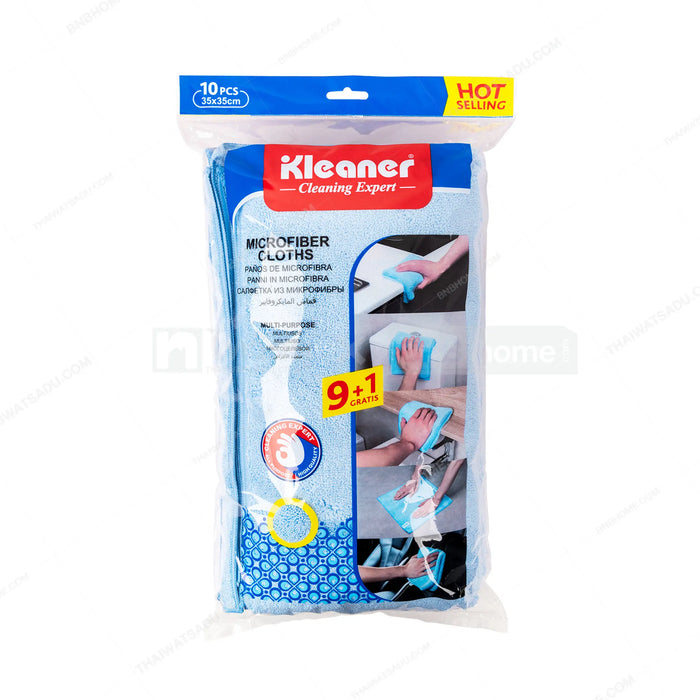 كلينر طقم فوط 10 قطع ميكروفيبر ازرق- GSG015