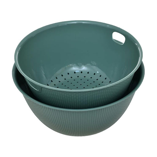 جوندول كارمن طقم مصفاة ووعاء مع غطاء بلاستيك اخضر - G-315G