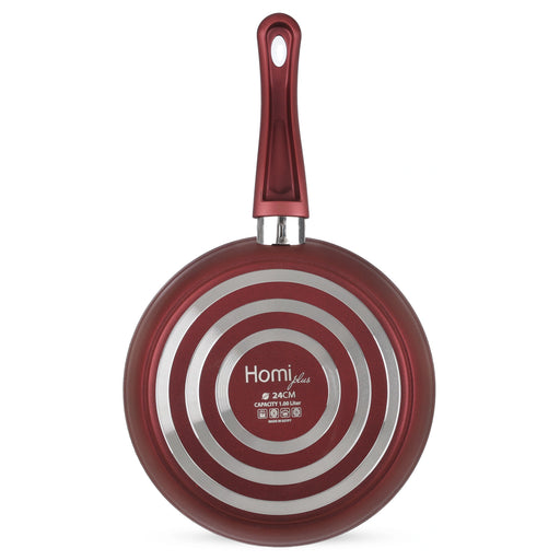 هومي طقم طاسات 3 قطع جرانيت احمر- H-8999