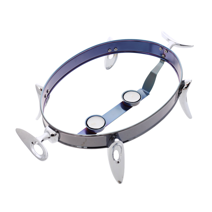 رويال ألفريدو طبق تقديم بيضاوى ( غطاء + طاجن زجاجي)  ستناليس ستيل فضى * فامية - 918BL