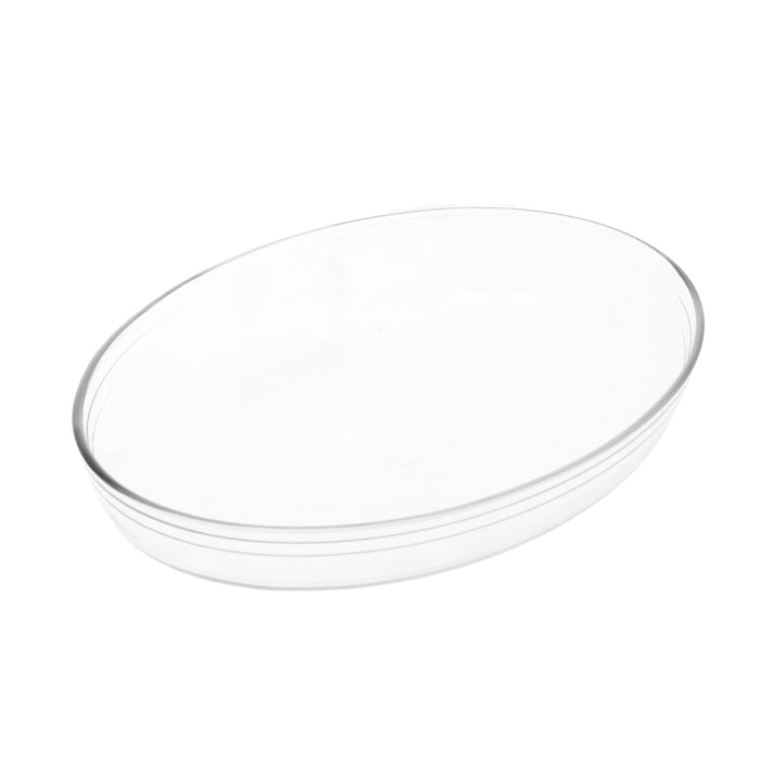 رويال ألفريدو طبق تقديم بيضاوى ( غطاء + طاجن زجاجي)  ستناليس ستيل فضى * فامية - 918BL