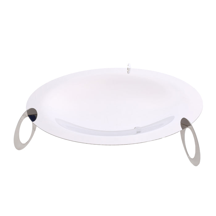 رويال ألفريدو سرفيس مدور 3 رجل استانليس استيل فضى - B1S