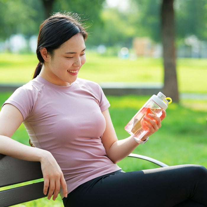 لوك آند لوك أكتيف زجاجة مياه رياضية 550 مل بلاستيك رمادى - ABF723GRY