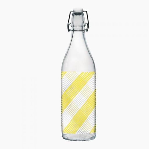 سيرف زجاجة مياة 1لتر زجاج بغطاء اصفر - 91981274Y