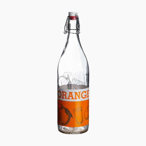 سيرف زجاجة مياة 1 لتر زجاج بغطاء برتقالي - 91991709O
