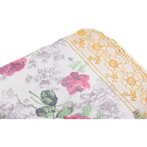 مفرش مائدة مستطيل (260 * 160سم ) مشمع ابيض - 288GB-WTL017B