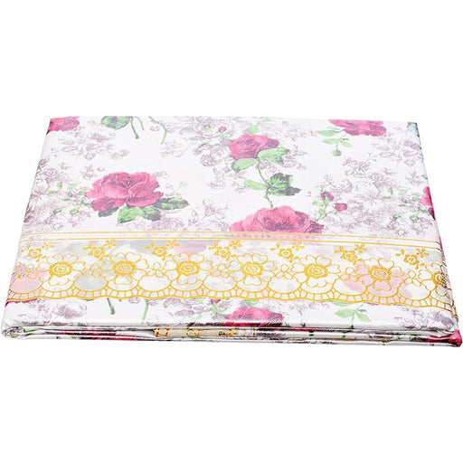 مفرش مائدة مستطيل (225 * 150سم ) مشمع ابيض - 288GM-WTL017B