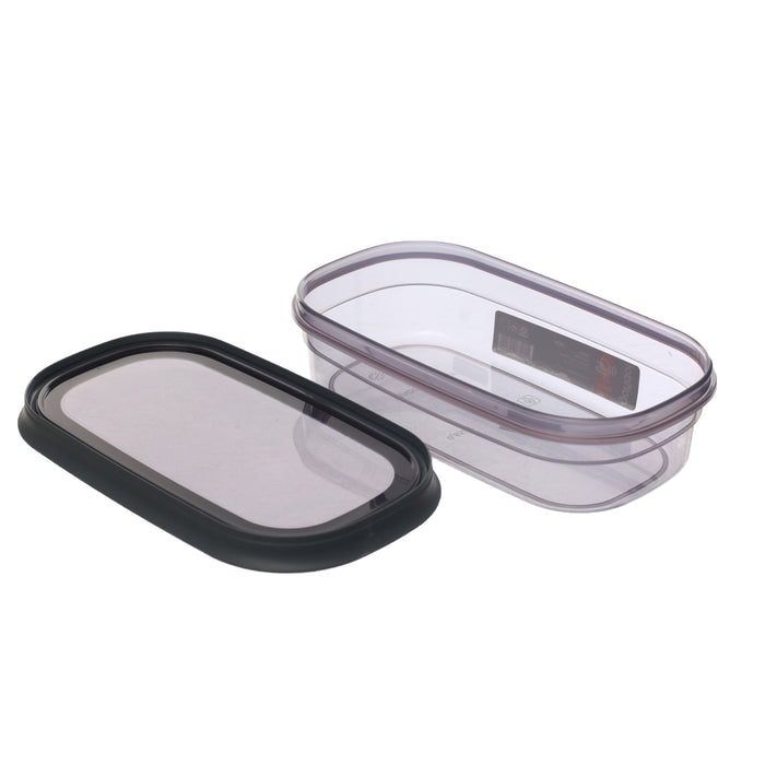 جوندول علبة طعام مستطيلة 650 مل بلاستيك رمادى - G-894