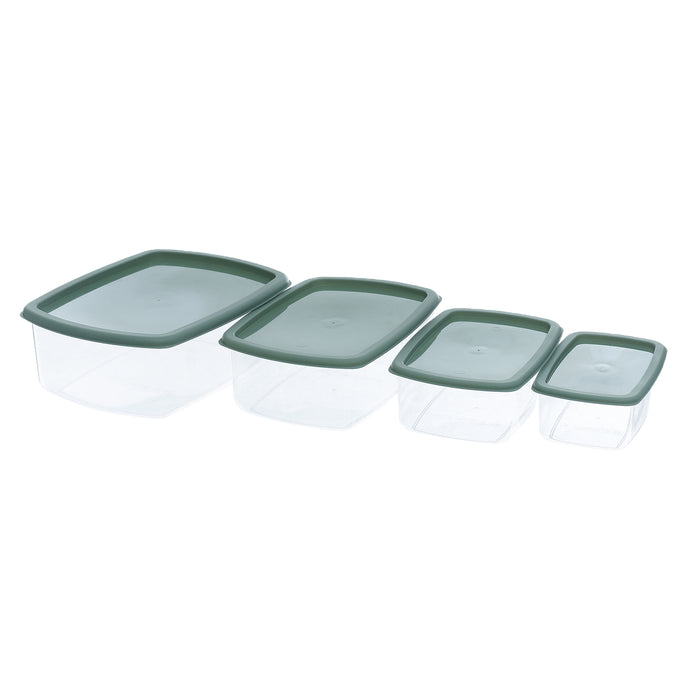 جوندول طقم علب (4 قطع) بلاستيك اخضر  - G-294GN