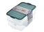 جوندول علبة طعام مستطيلة 1.60 لتر مقسمة 2 خانه بلاستيك اخضر - G-463GN