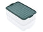 جوندول علبة طعام مستطيلة 1.60 لتر مقسمة 2 خانه بلاستيك اخضر - G-463GN