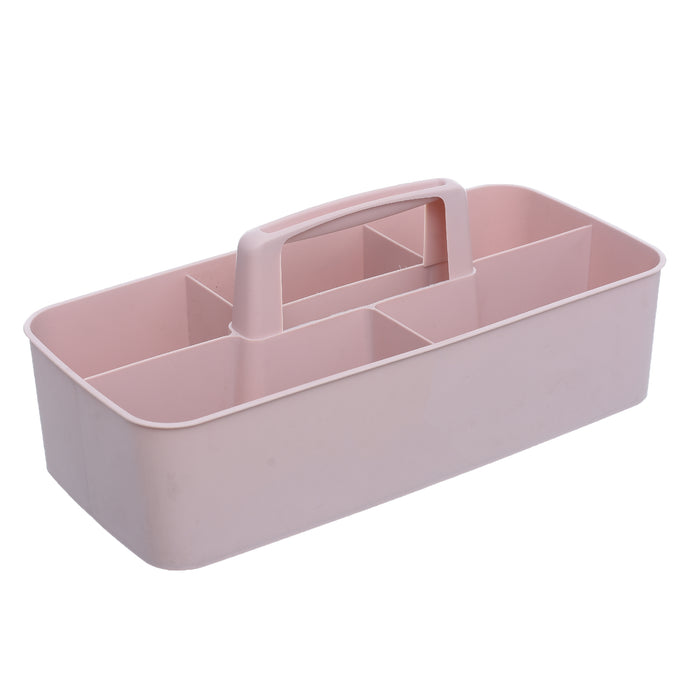 جوندول منظم مقسم( 15 *32.5 * 13 ) سم بلاستيك روز - G-563P