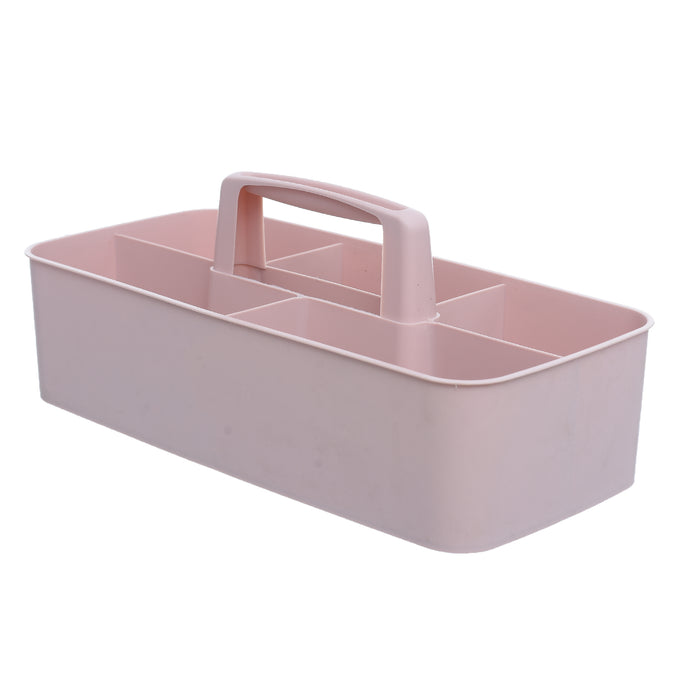 جوندول منظم مقسم( 15 *32.5 * 13 ) سم بلاستيك روز - G-563P