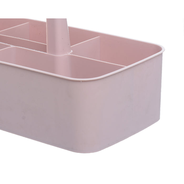 جوندول منظم مقسم( 15 *32.5 * 13 ) سم بلاستيك روز - G-563P