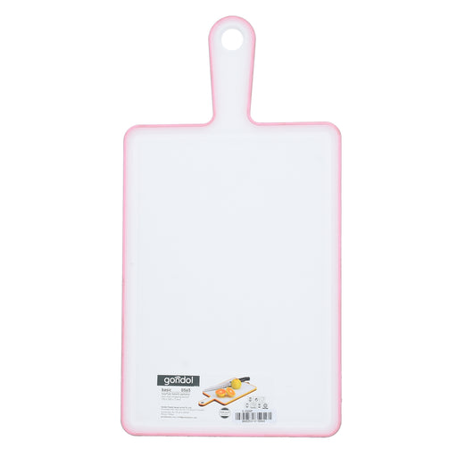جوندول لوح تقطيع مستطيل بيد ( 19 * 36.5 سم ) بلاستيك روز - G-565P