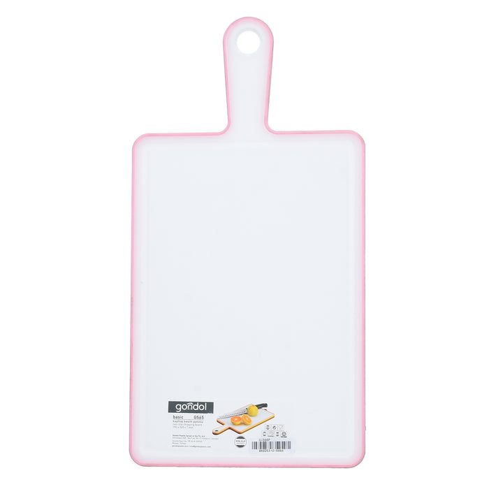 جوندول لوح تقطيع مستطيل بيد ( 19 * 36.5 سم ) بلاستيك روز - G-565P