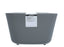 جوندول مصفاة بيد مزدوجة بطبق 2.40 لتر بلاستيك رمادى  - G-576GY