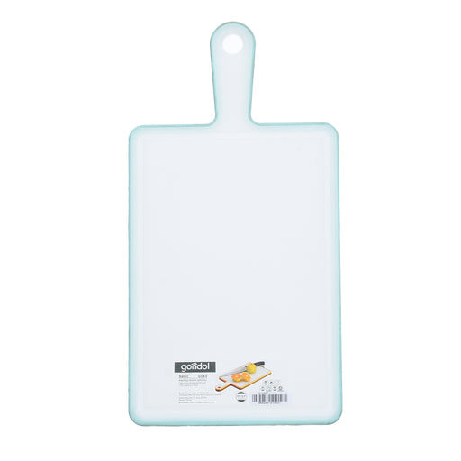 جوندول لوح تقطيع مستطيل بيد ( 19 * 36.5 سم ) بلاستيك تركواز - G-565T