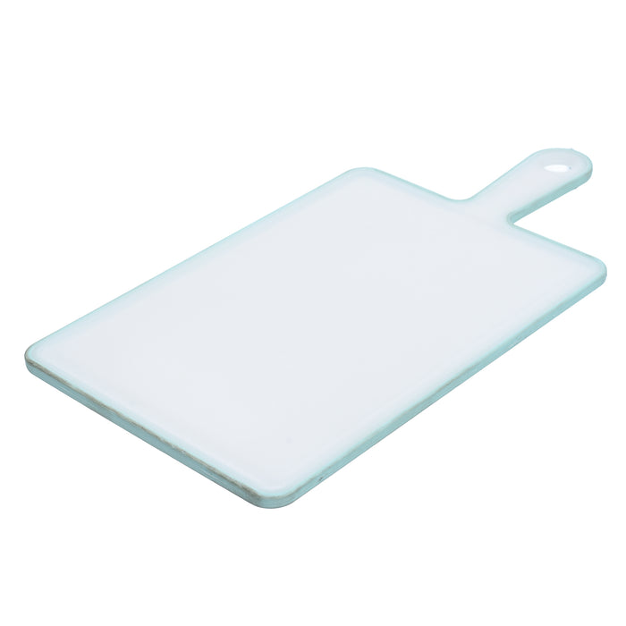 جوندول لوح تقطيع مستطيل بيد ( 21 * 40 سم ) بلاستيك تركواز  - G-565-MTU