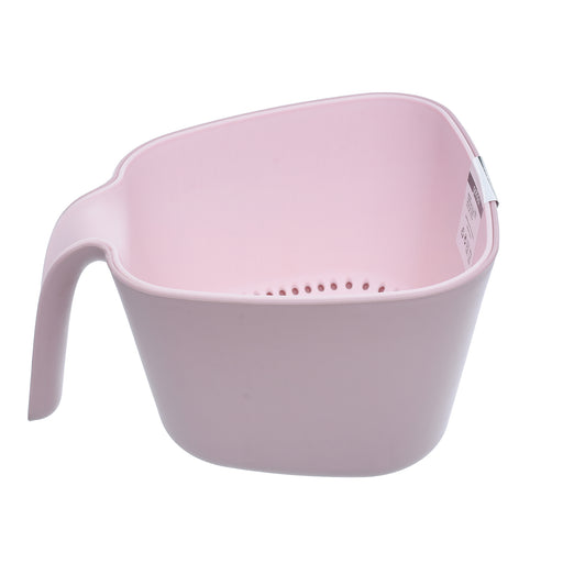 جوندول مصفاة بيد مزدوجة بطبق 2.40 لتر بلاستيك روز - G-576P