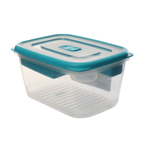 جوندول لانش بوكس (19*14*10 سم) شوكة+ملعقة بلاستيك تركواز - G-580T