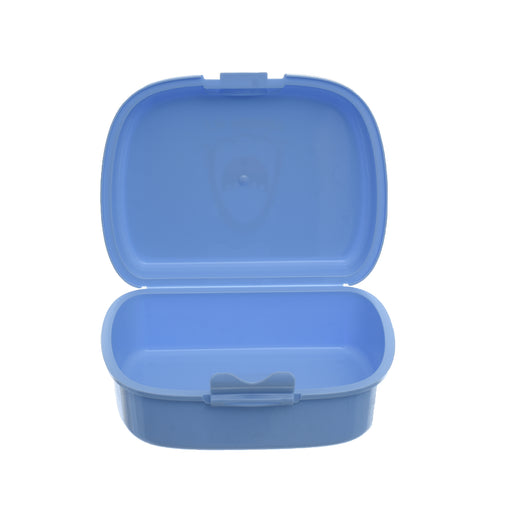 جوندول لانش بوكس (18*13.5*6.5 سم) شوكة+ملعقة بلاستيك ازرق - G-599B