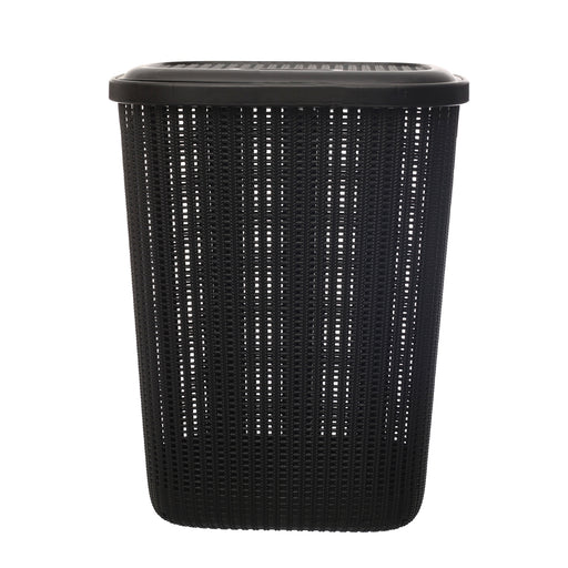 جوندول سبت غسيل بلاستيك مستطيلة 57 لتر اسود - G-654BK