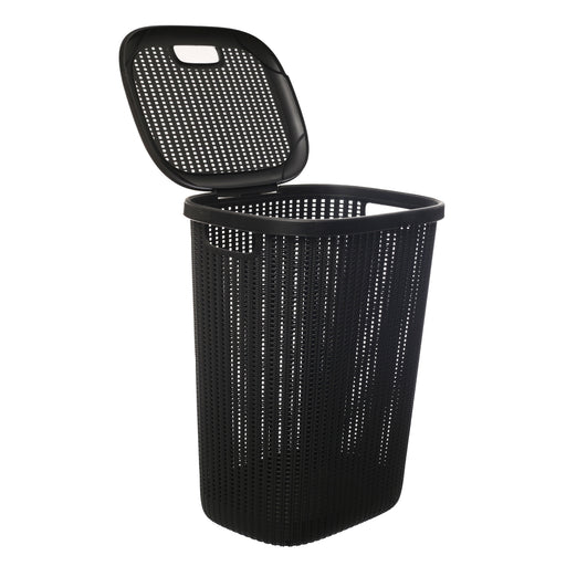 جوندول سبت غسيل بلاستيك مستطيلة 57 لتر اسود - G-654BK