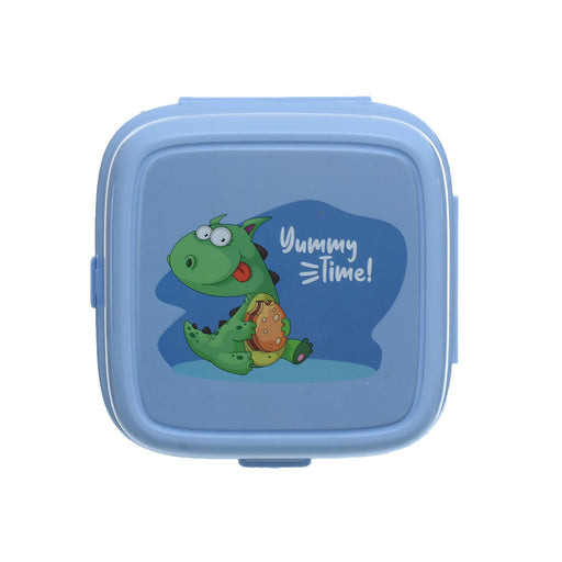 جوندول لانش بوكس (15*15.5*9.5 سم) شوكة+ملعقة بلاستيك ازرق - G-400B