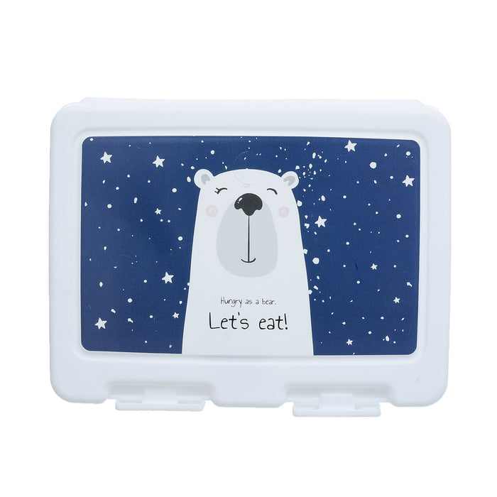 جوندول لانش بوكس (18*14*7.5 سم) شوكة+ملعقة بلاستيك لبيض- G-499BR