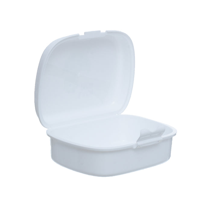 جوندول لانش بوكس (18*13.5*6.5 سم) شوكة+ملعقة بلاستيك ابيض - G-599W