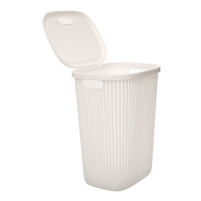 جوندول سبت غسيل بلاستيك مستطيلة 57 لتر ابيض - G-654W