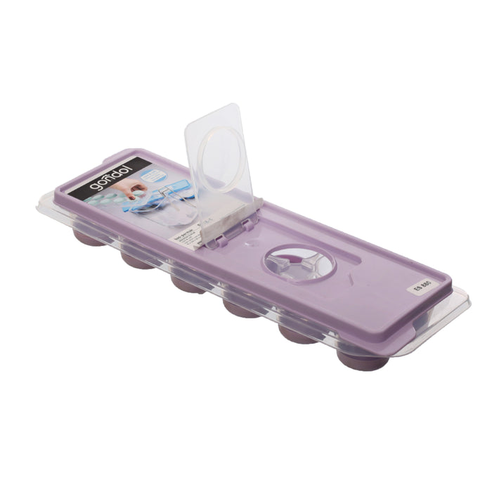 جوندول قالب ثلج بغطاء شكل أسطوانة (9.5 * 27*3.8 سم) بنفسجى - G-132/CPU