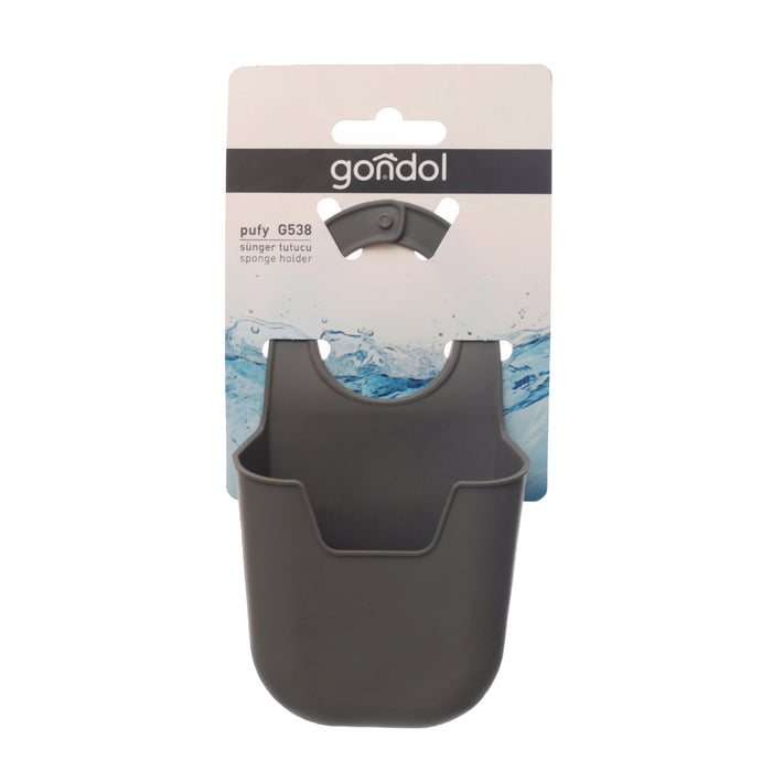 جوندول حامل اسفنج سيليكون رمادي غامق - G-538DG