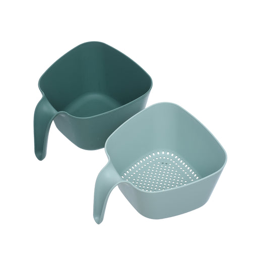 جوندول مصفاة بيد مزدوجة بطبق 2.40 لتر بلاستيك مينت * نعناعى فاتح- G-576M