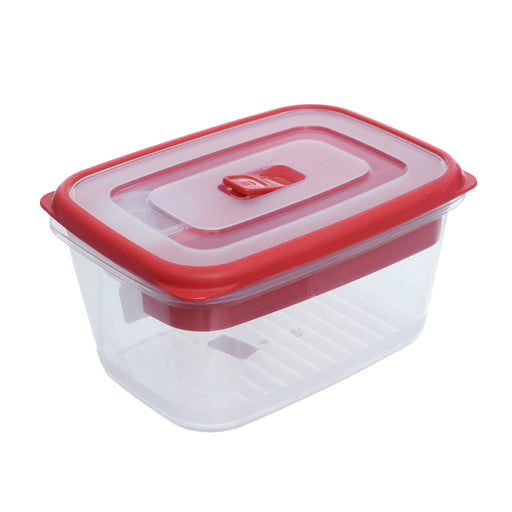 جوندول لانش بوكس (19*14*10 سم) شوكة+ملعقة بلاستيك احمر - G-580R