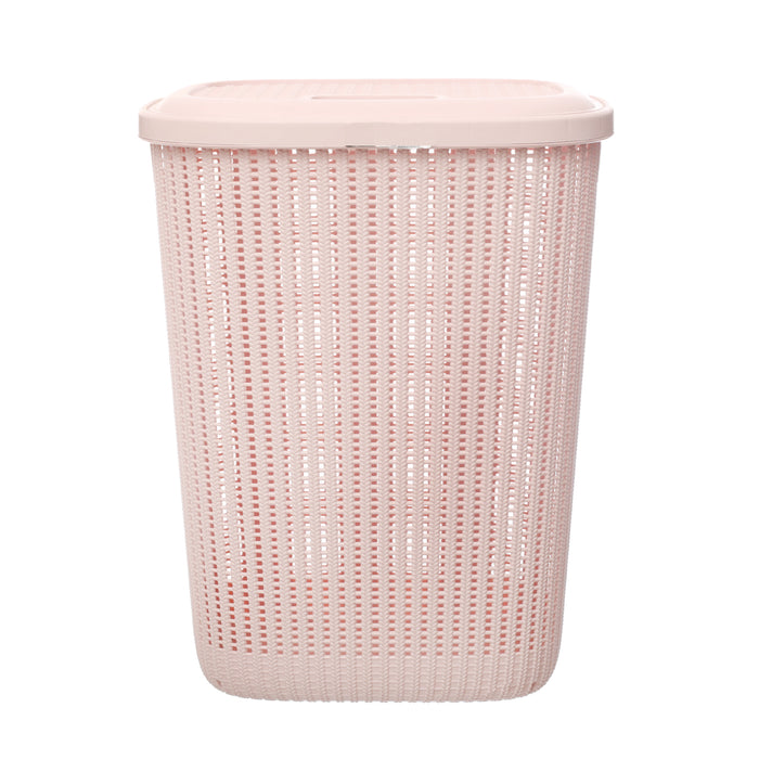 جوندول سبت غسيل بلاستيك مستطيلة 57 لتر روز - G-654P