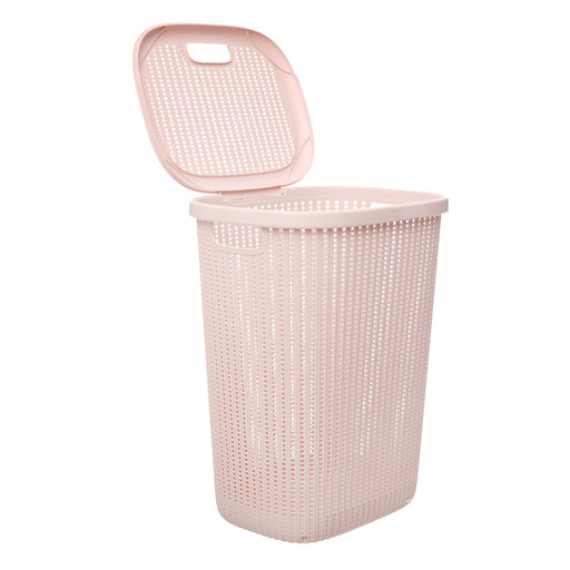 جوندول سبت غسيل بلاستيك مستطيلة 57 لتر روز - G-654P